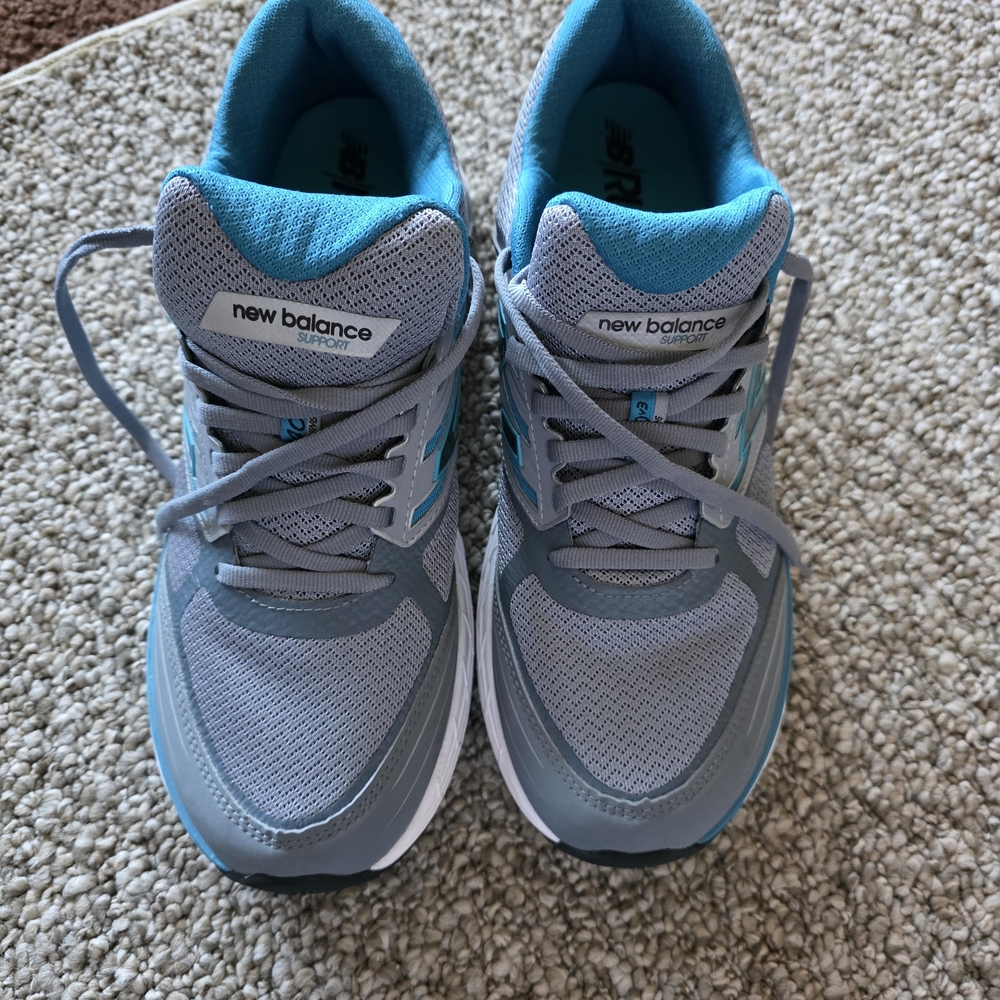 New Balance Womens' Sneakers in Gray and Teal
